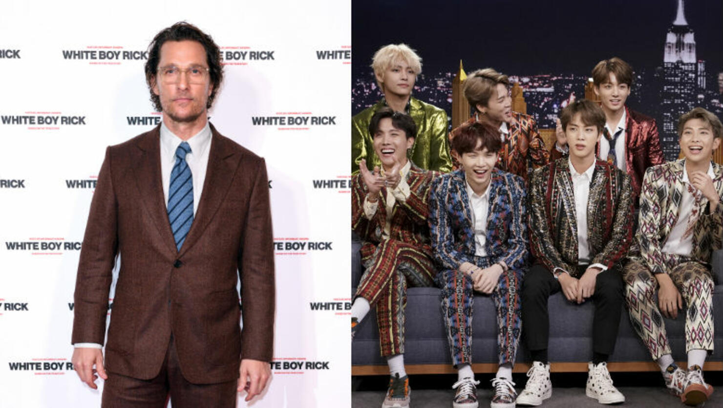 Matthew McConaughey 'Broke A Sweat' At A BTS Concert With His Family |  iHeart