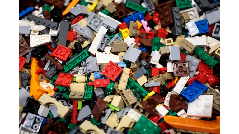 Assorted Lego pieces on display at a 'Dream Toys' event to unveil the top twelve toys this Christmas on November 14, 2018 in London, England. The Toy Retailers Association today announced that Hasbros Monopoly: Fortnite Edition is top of their 'DreamToys' list for Christmas 2018. (Photo by Jack Taylor/Getty Images)