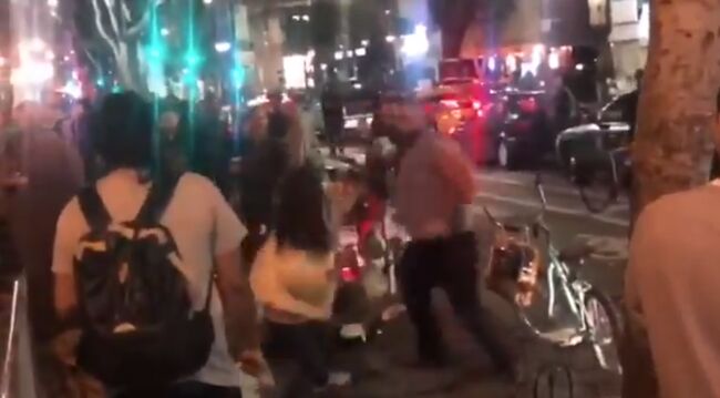 Police Seek Man Caught on Video Punching Women During Downtown Hot Dog Dispute