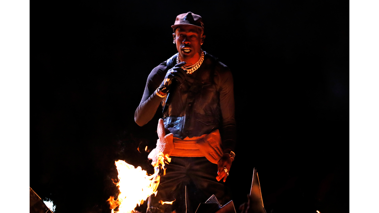 Travis Scott performs 'Sicko Mode' at Super Bowl LIII
