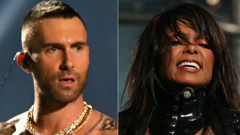 Adam Levine Shows His Nipples At Super Bowl Janet Jackson Fans