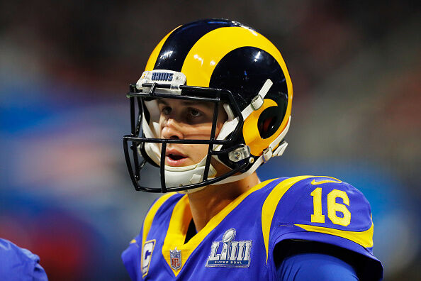 L-A Rams quarterback Hared Goff  Getty Images