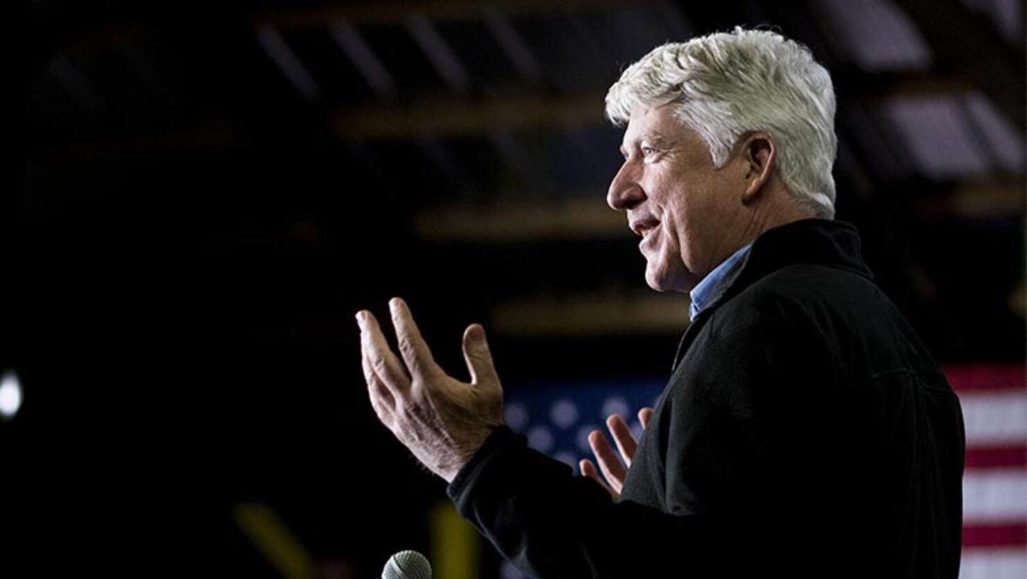Virginia Attorney General Mark Herring speaks during the Virginia Democrats' campaign rally at the Prince William County fairgrounds in Manassas, Va