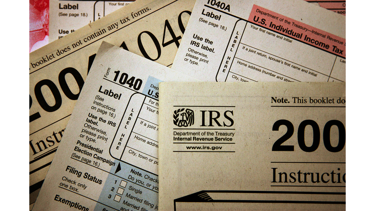 CHICAGO - NOVEMBER 1: Current federal tax forms are distributed at the offices of the Internal Revenue Service November 1, 2005 in Chicago, Illinois. A presidential panel today recommended a complete overhaul of virtually every tax law for individuals and businesses. (Photo Illustration by Scott Olson/Getty Images)
