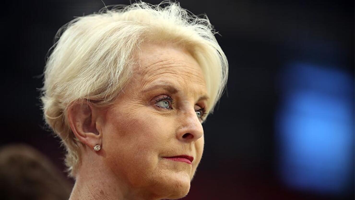 Cindy McCain, wife of the late U.S. Senator John McCain stands on the sidelines before the game between the Arizona Cardinals and the Washington Redskins at State Farm Stadium