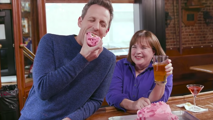 Seth Meyers Ina Garten Getting Drunk Together Is Absolutely