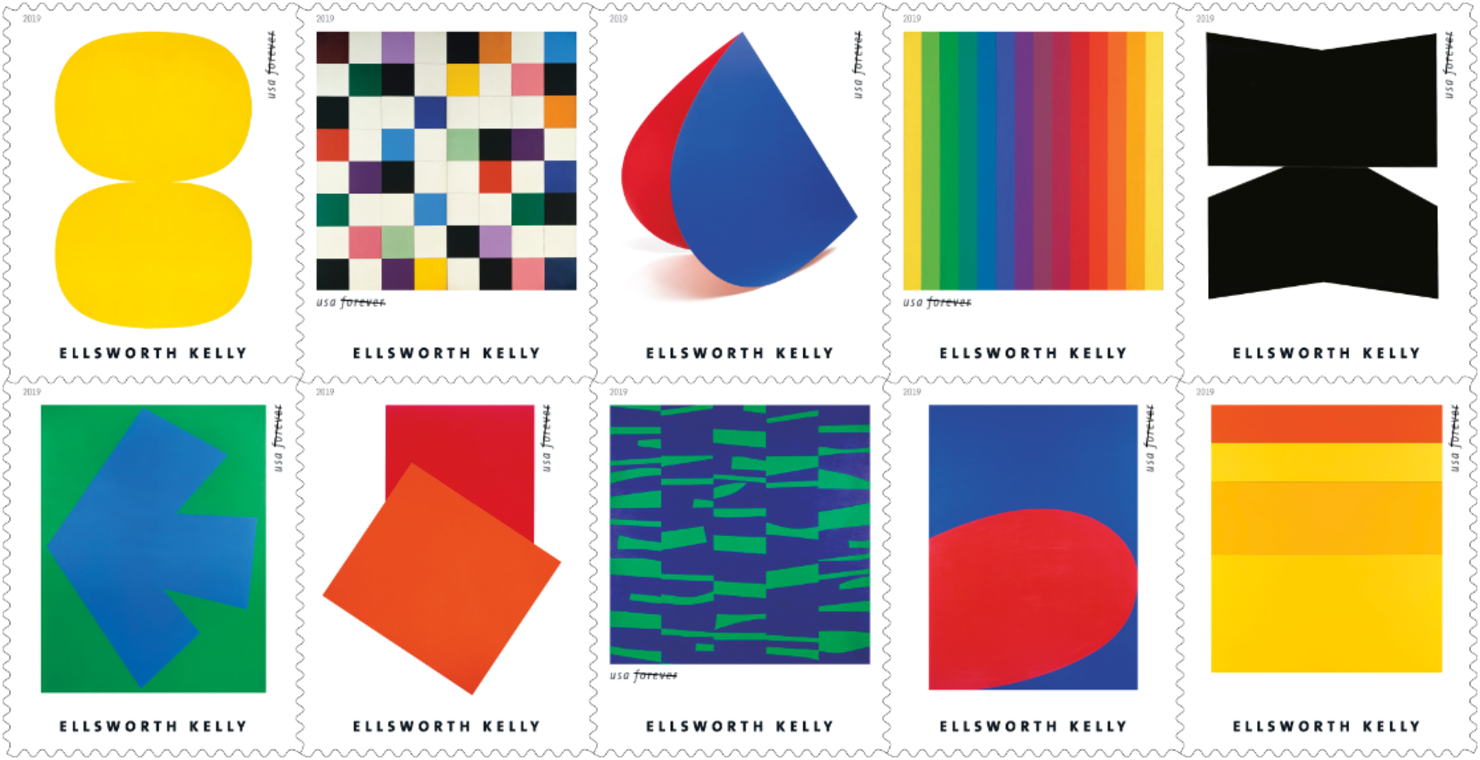 Ellsworth Kelly art added to USPS stamp collection