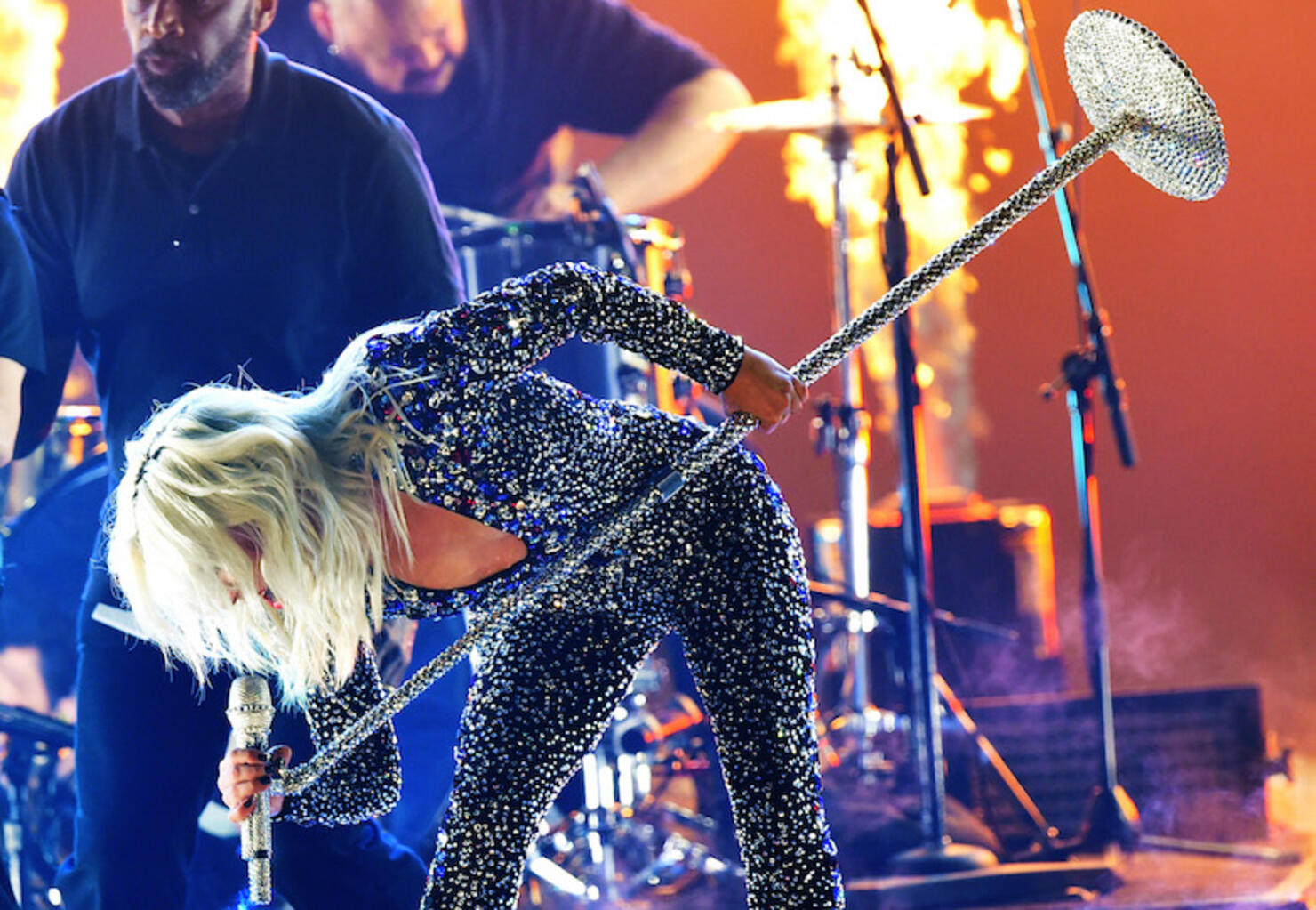 Lady Gaga performs at the 2019 Grammys