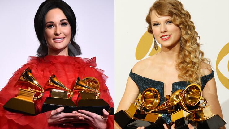 Kacey Musgraves Taylor Swift Won The Same Four Grammys In