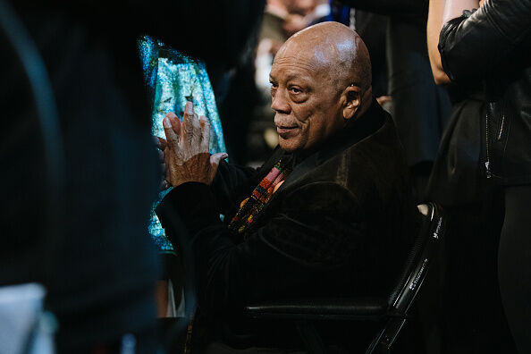 Quincy Jones watched the proceedings at Grammy 2019