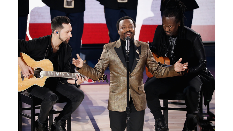 Celebrities Attend The 68th NBA All-Star Game - Inside CHARLOTTE, NC - FEBRUARY 17: Anthony Hamilton performs the National Anthem during the 68th NBA All-Star Game at Spectrum Center on February 17, 2019 in Charlotte, North Carolina. (Photo by Jeff Hahne/Getty Images) Editorial subscription SML 3000 x 1999 px | 10.00 x 6.66 in @ 300 dpi | 6.0 MP  Add notes DOWNLOAD AGAIN Details Restrictions:	USER IS NOT PERMITTED TO DOWNLOAD OR USE IMAGE WITHOUT PRIOR APPROVAL. Credit:	Jeff Hahne / Stringer Editorial #:	1125534522 Collection:	Getty Images Sport Date created:	February 17, 2019 License type:	Rights-managed Release info:	Not released. More information Source:	Getty Images North America Object name:	775299475MF00077_Cele Max file size:	3000 x 1999 px (10.00 x 6.66 in) - 300 dpi - 3.34 MB More from this eventView all