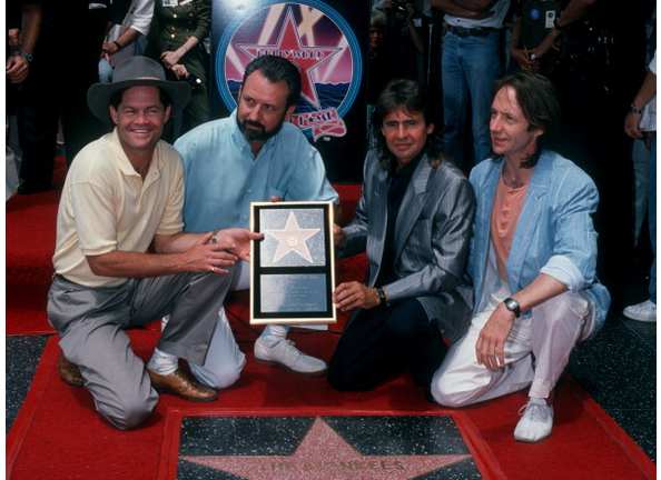 The Monkees getting a star on the Hollywood Walk of Fame