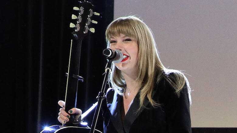 Taylor Swift Plays Surprise Acoustic Performance At Fan's Engagement Party - Thumbnail Image