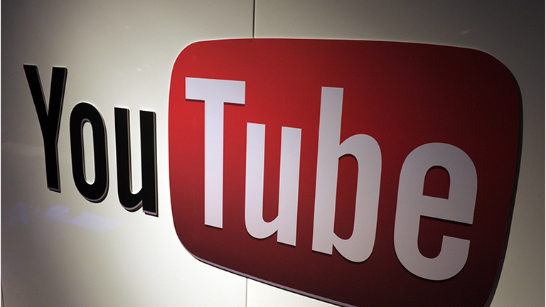 A picture shows a You Tube logo