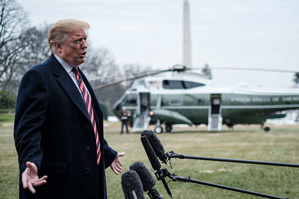 President Trump on White House Lawn   Getty Images