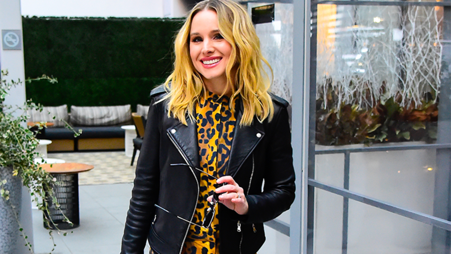 Buy Kristen Bell Leather Jacket