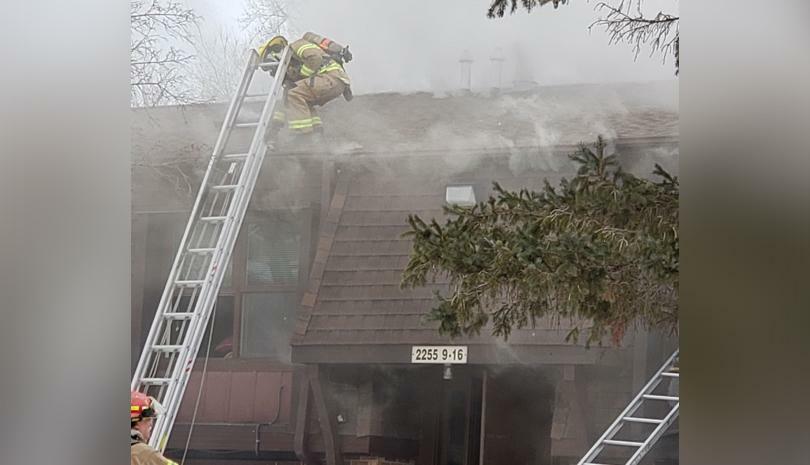 Firefighters carry man out of burning Cedar Rapids apartment - Thumbnail Image