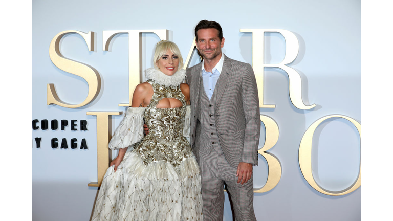 LONDON, ENGLAND - SEPTEMBER 27: Lady Gaga and Bradley Cooper attend the UK premiere of 'A Star Is Born' held at Vue West End on September 27, 2018 in London, England. (Photo by Tim P. Whitby/Getty Images)