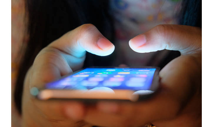 Women use mobile application software on smartphone phone