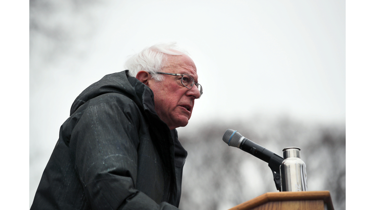 Sen. Bernie Sanders Holds Campaign Rally At Brooklyn College