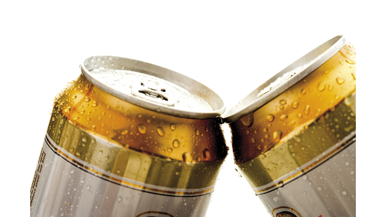 Beer cans, close-up