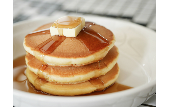Close-Up Of Pancakes In Plate