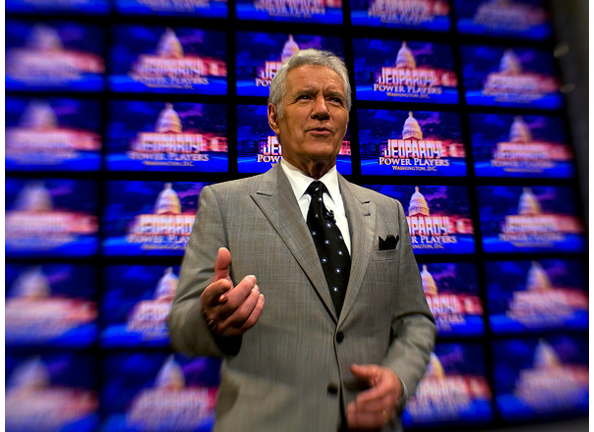 Alex Trebek went back to work