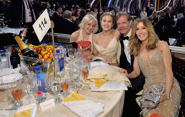 Felicity Huffman with husband Bill Macy and their two daughters