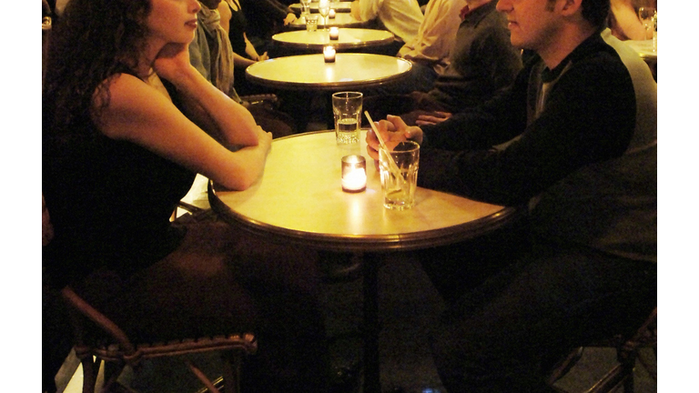 Couples gaze into each other's eyes by c