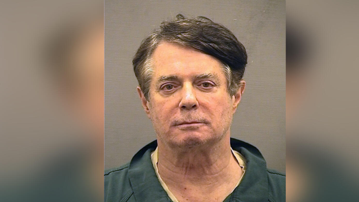 In this handout provided by Alexandria Sheriff's Office, Paul Manafort poses for a mugshot photo at the Alexandria Detention Center in Alexandria, Virgina