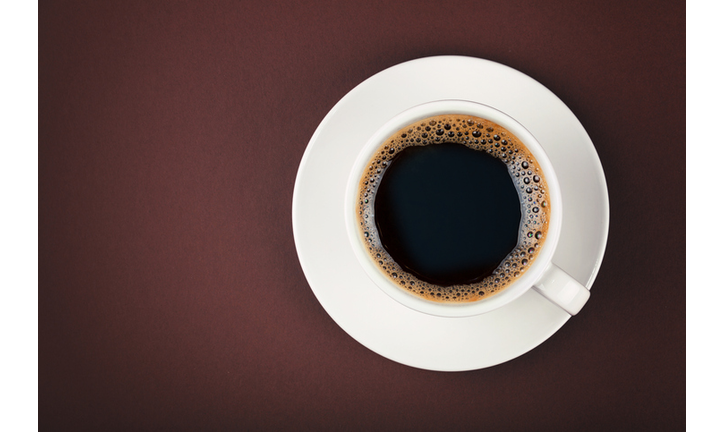 Directly Above Shot Of Black Coffee On Table