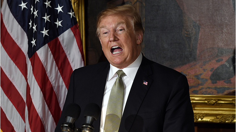 President Trump Attends Friends Of Ireland Luncheon At U.S. Capitol
