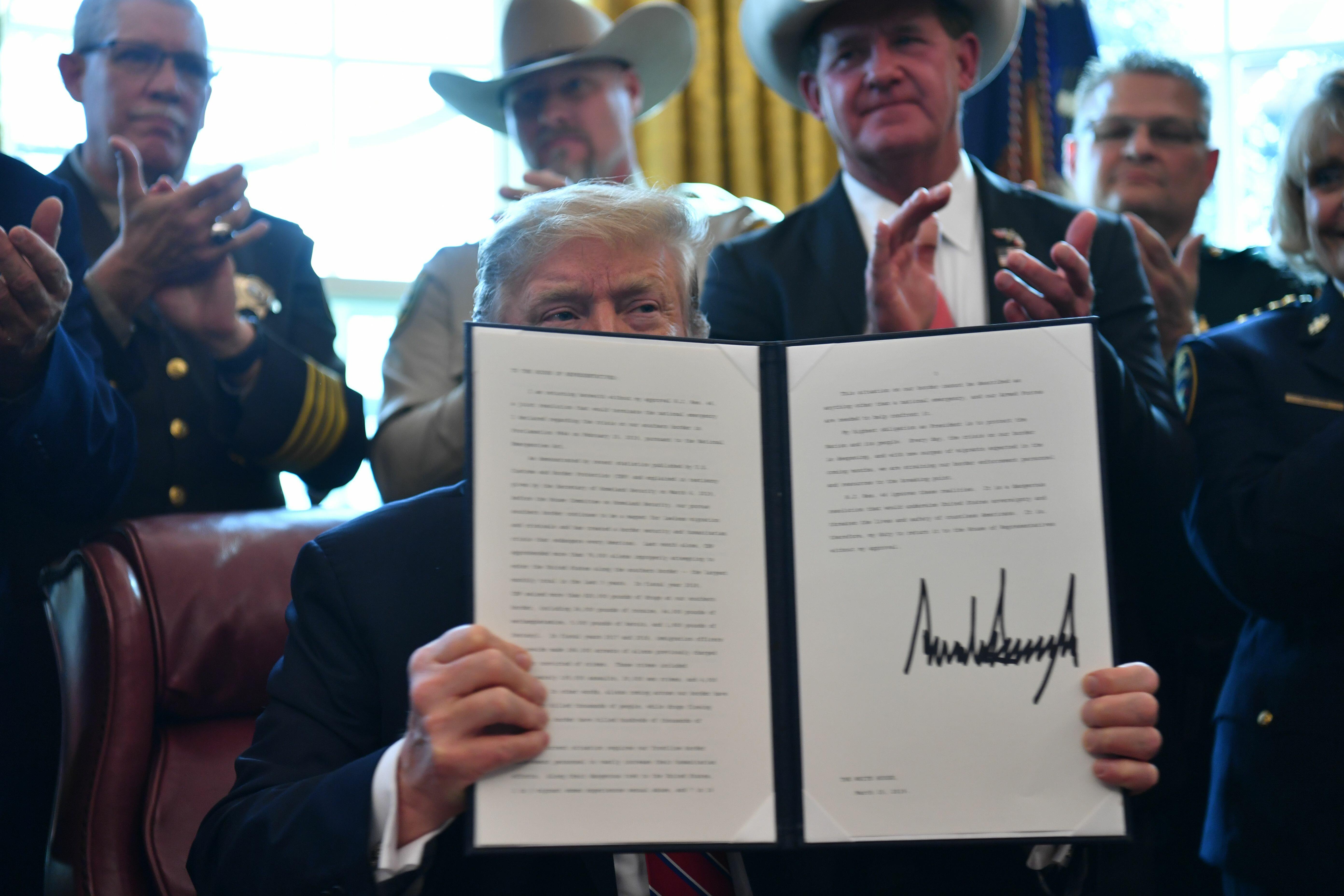 President Trump Signs First Veto Of Presidency Iheart 