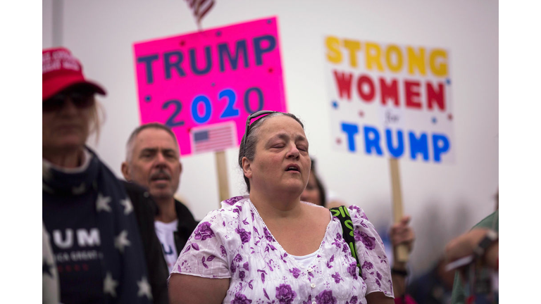 Pro-Trump Activists Hold Rally On Border Supporting President And His Immigration Policies