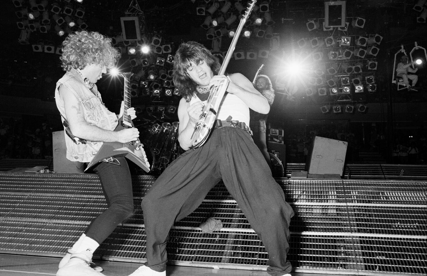 Eddie Van Halen and Sammy Hagar