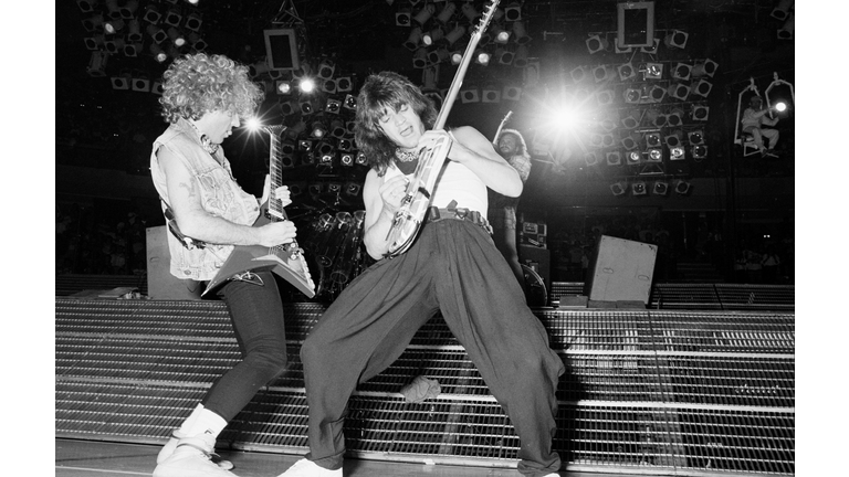 Eddie Van Halen and Sammy Hagar