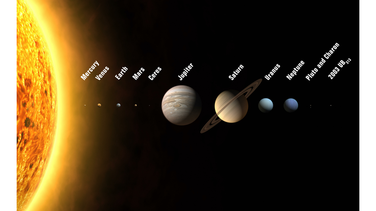 An artist's rendition shows the solar sy