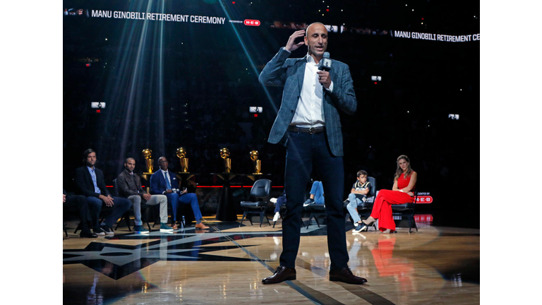 Manu Ginobili's retirement ceremony