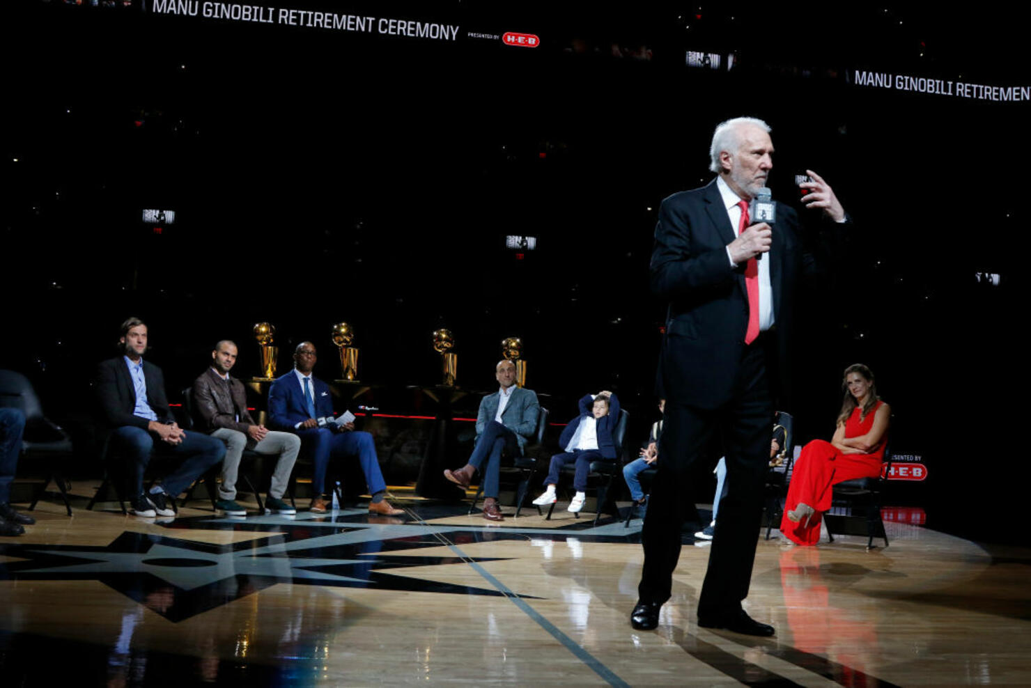 Manu Ginobili's retirement ceremony