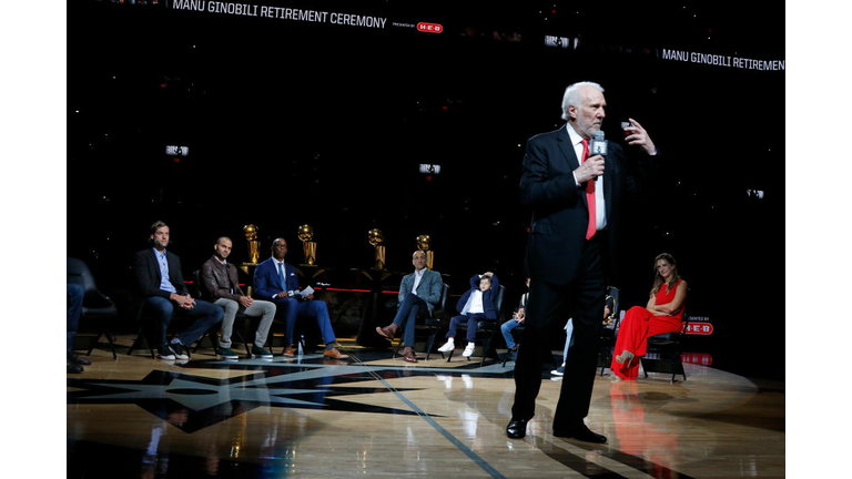 Manu Ginobili's retirement ceremony
