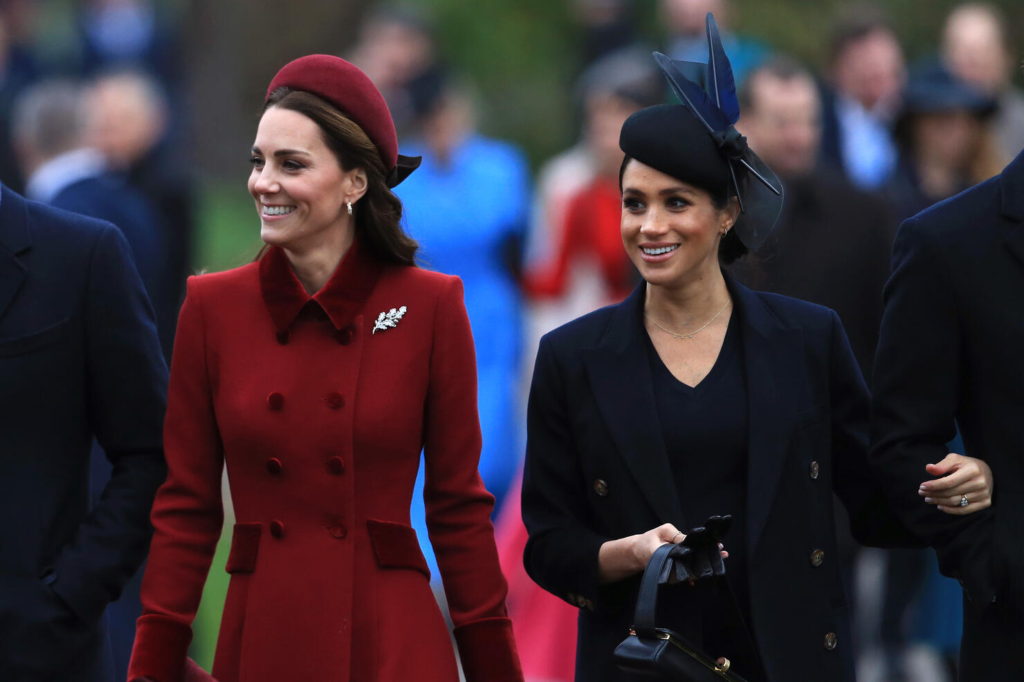 The Royal Family Attend Church On Christmas Day