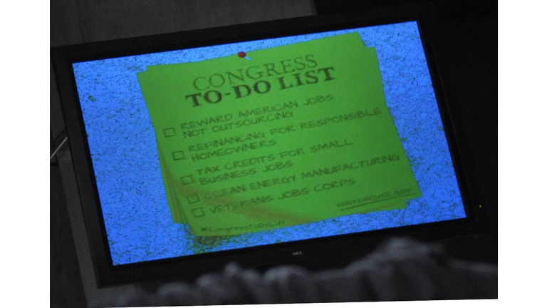 A "to-do" list for Congress is seen on a