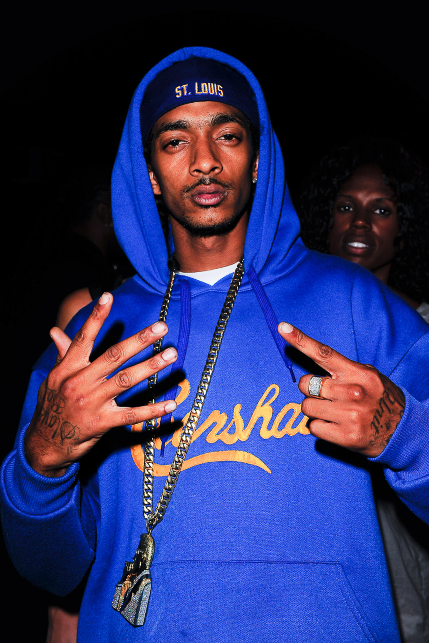 Nipsey hussle best sale blue shirt