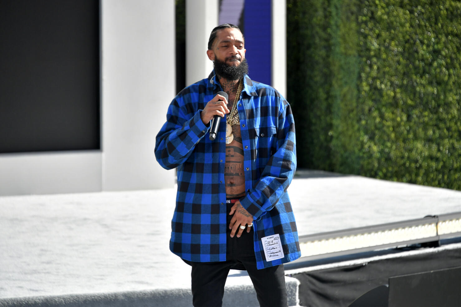 Nipsey hussle hot sale blue shirt