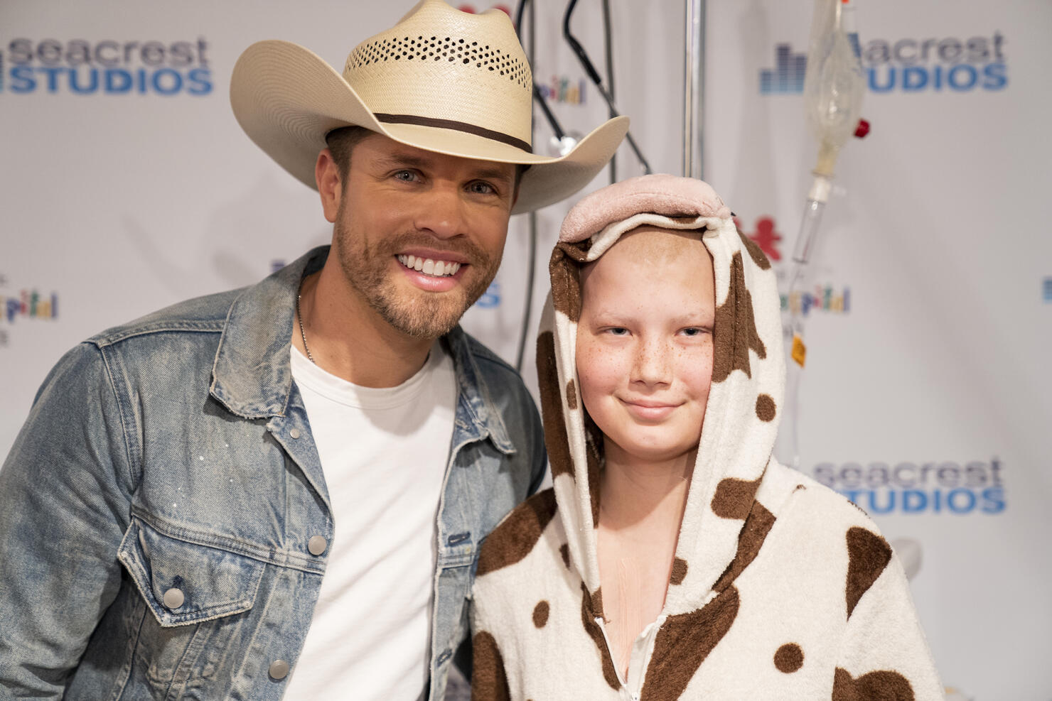 Dustin Lynch and Cody Alan at Seacrest Studios at Monroe Carell Jr. Children’s Hospital at Vanderbilt. 