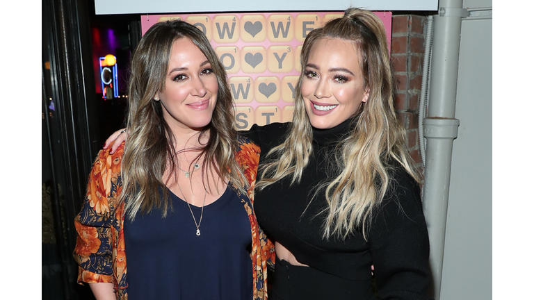 Hilary and Haylie Duff Host the Launch of Words with Friends 2 at Norah Restaurant