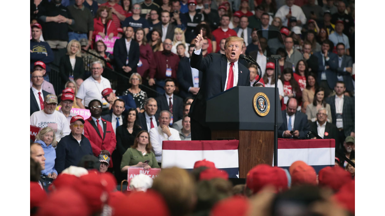 Donald Trump Holds MAGA Rally In Grand Rapids, Michigan