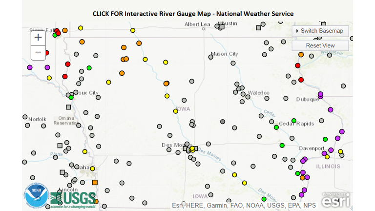 Interactive Flood Gauge Map - National Weather Service