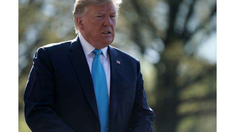 President Trump Departs White House En Route To Texas