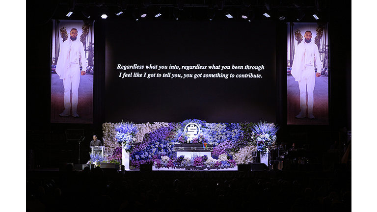 Nipsey Hussle's Celebration Of Life - Inside